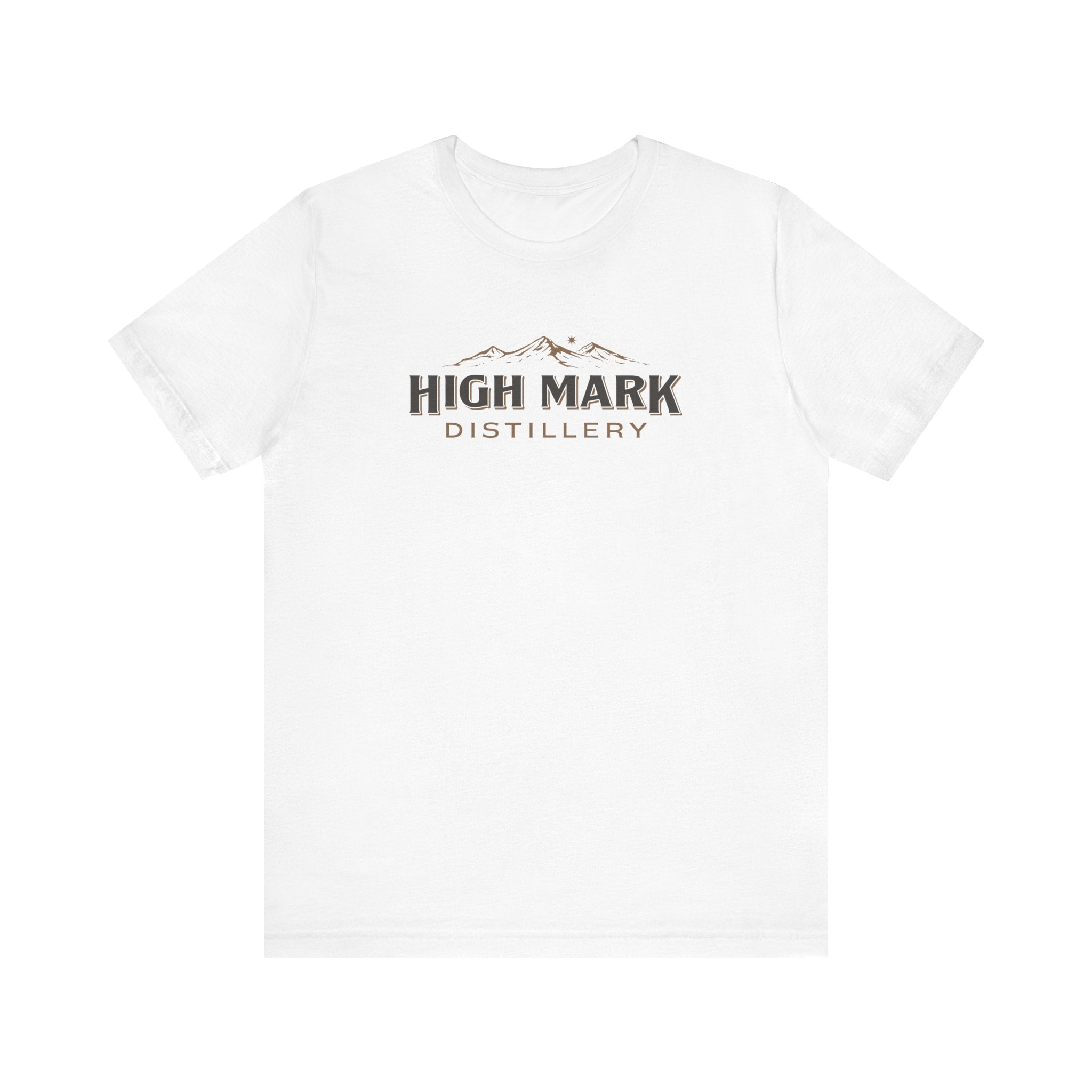 High Mark Distillery - White Unisex Short Sleeve Tee