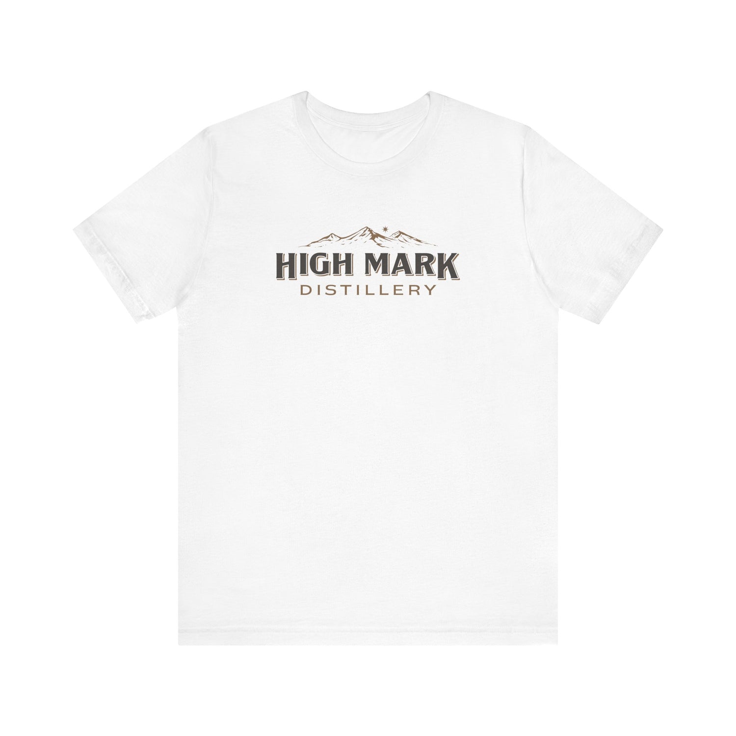 High Mark Distillery - White Unisex Short Sleeve Tee