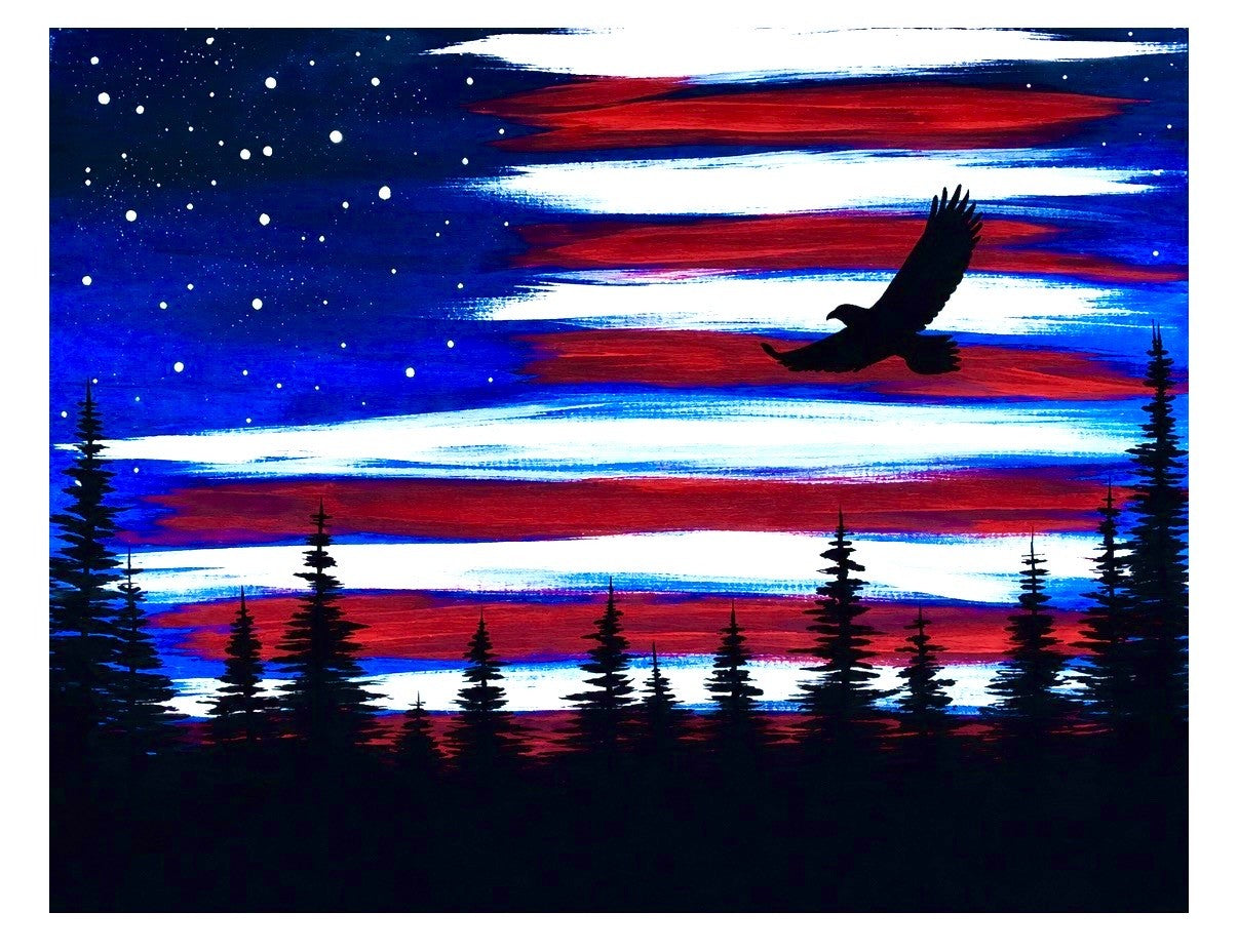 July 1/ Wednesday - America's 250th Birthday Painting $50