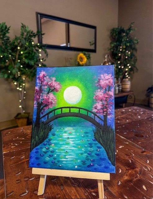 August 12/ Wednesday - Mystical Bridge Painting $50